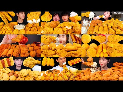 BEST SATISFYING BHC CHICKEN MUKBANG COMPILATION * DELICIOUS BIG BITES BHC CHICKEN EATING SHOW 
