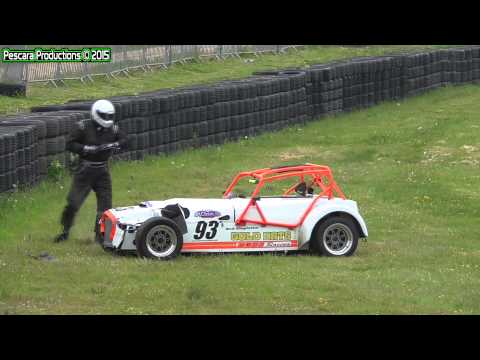 Big Caterham Crash Mallory Park CTCRC 23/5/2015