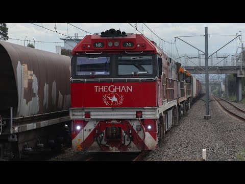 SSR Coal Train & PN Intermodal Train passing Mt Druitt - BMT Blue Mountains Line