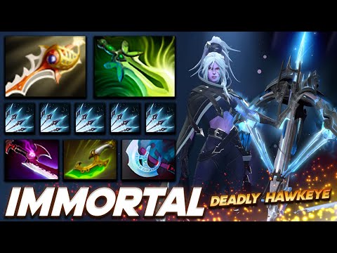 Drow Ranger Immortal Deadly Hawkeye - Dota 2 Pro Gameplay [Watch & Learn]