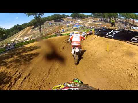 GoPro HD: Josh Grant Moto 1 Lap 2012 Lucas Oil Pro Motocross Championship Budds Creek