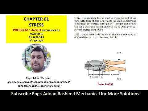 1-62/63 | Chapter 1 | Mechanics of Materials by R.C Hibbeler|