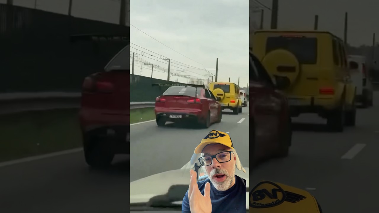 DONO DE LANCER EMPURRANDO UMA G63 NA ESTRADA 🤔 #carros #automobile