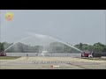 Daman Welcome It S First Flight At Namo Airport Daman To Delhi DamanAirport Namoairport Airindia