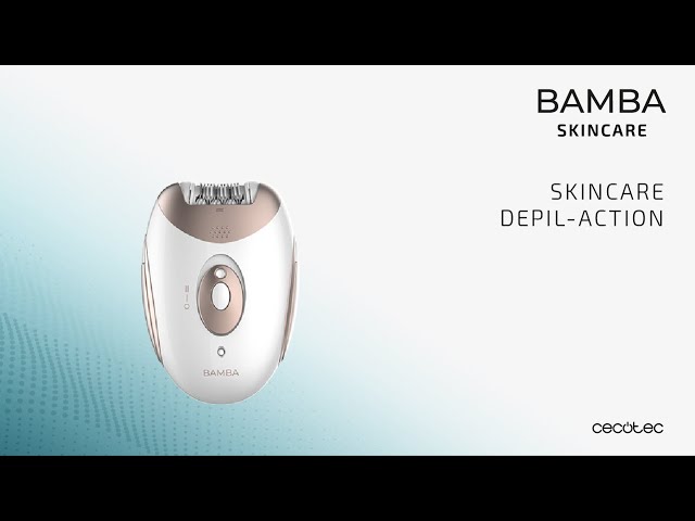 Cecotec Bamba SkinCare Depil-action Kabelloser Epilierer mit austauschbaren Köpfen video