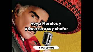 Vicente Fernández - El Chofer (Letra)