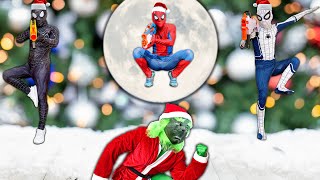 PRO 6 SUPERHERO TEAM || Spider-Man Dream On Christmas Day !!! ( Nerf Gun, Christmas Story )