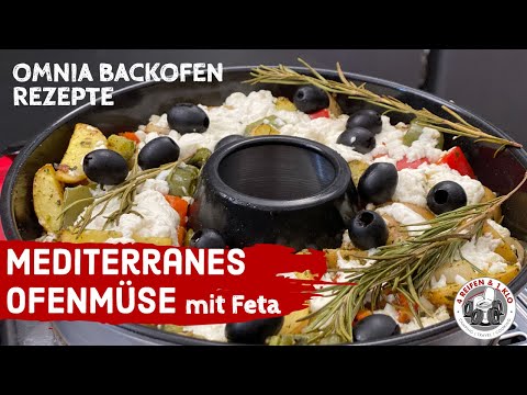 Mediterranes Ofengemüse mit Feta | Omnia Backofen Rezept