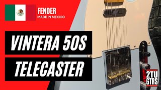 Video thumbnail for Fender Vintera 50s Telecaster Sonic Blue 2021 by 2tu Guitars