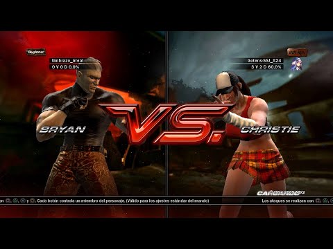 07 Bryan VS  Christie  - Tekken 6  Uchiha x24  Gameplay Online