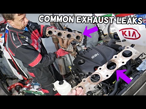 MOST COMMON EXHAUST LEAK LEAKS KIA SORENTO, KIA SPORTAGE