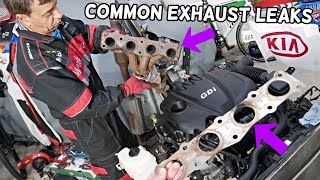 MOST COMMON EXHAUST LEAK LEAKS KIA SORENTO, KIA SPORTAGE