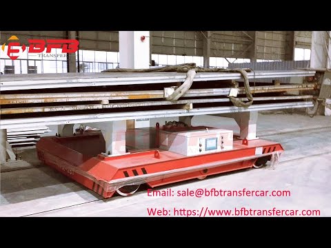 Battery Electric Handling Trolley, 25T Steel Plate Rail Transfer Cart