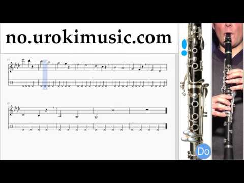 Lær å Spille Klarinett Michael Jackson - Beat It Melodi Trening Del#1 um-i935