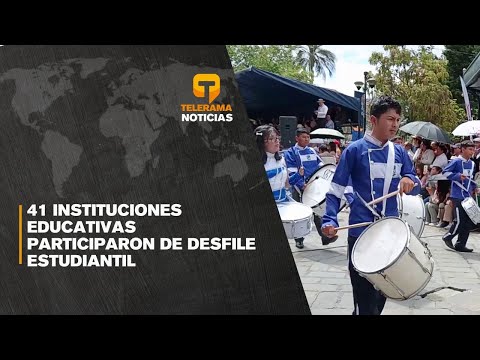 41 instituciones educativas participaron de desfile estudiantil