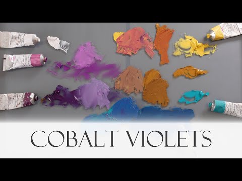 Cobalt Violets - Vicki Norman compares Michael Harding's Cobalt Violet oil colours