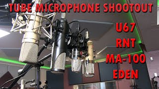 Video thumbnail for Tube Microphone Shootout: U67 vs sE RNT vs Mojave MA-1000 vs Lauten Eden by purewaveaudio