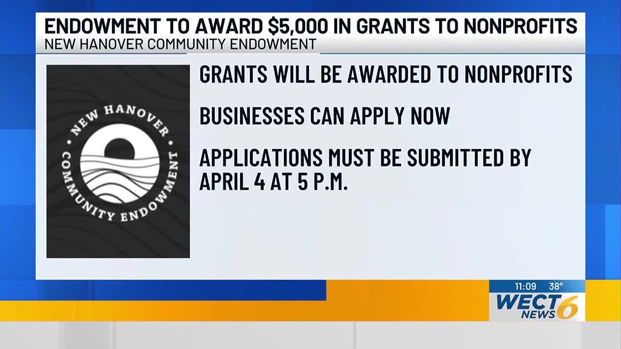 New Hanover Community Endowment to award $5,000 grants to nonprofits