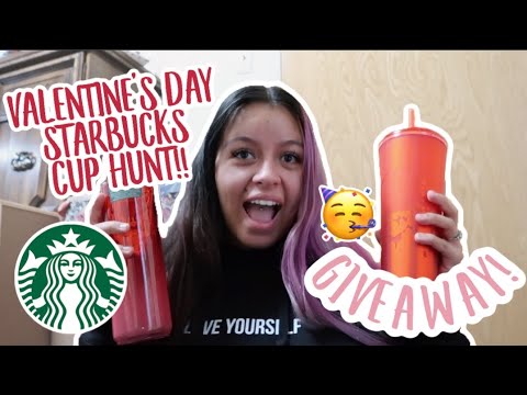 VALENTINES/WINTER STARBUCKS CUP TUMBLER RELEASE **FIRST CUP HUNT OF 2022!!**