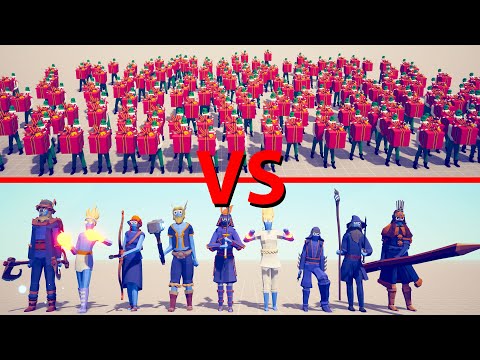 PRESENT ELF Team vs LEGACY & SECRETS Team - Totally Accurate Battle Simulator TABS