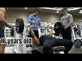 MAXING OUT ON BENCH w/ TEEN BODYBUILDERS