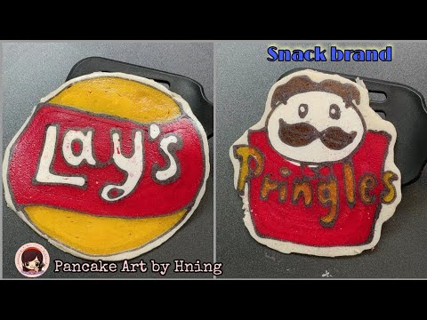 Snack brand logo pancake art - Lay's, Pringle