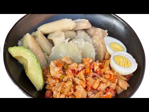 STEAMED PROVISION AND SALTFISH | GRENADIAN FOOD | CARIBBEAN FOOD
