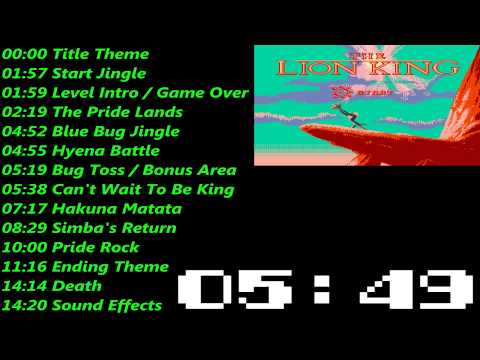 超级狮子王 (任天堂 家庭計算機) 音乐 / Super Lion King (NES) Music / Soundtrack
