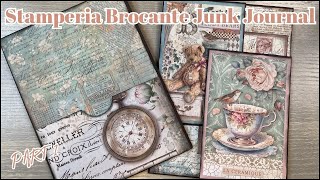 STAMPERIA BROCANTE ANTIQUES MINI ALBUM JUNK JOURNAL * WORKING ON THE SIGNATURES * PART 1