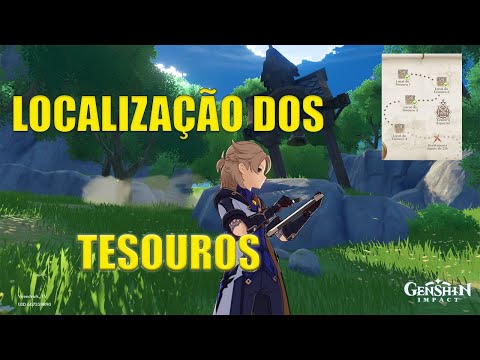 LOCALIZAÇÃO DOS TESOUROS NA PISTAS 3, 4 e o Especial - Genshin Impact