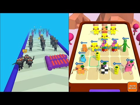 Merge Master: Monster Run 3D Vs Merge Cube Number: Color block