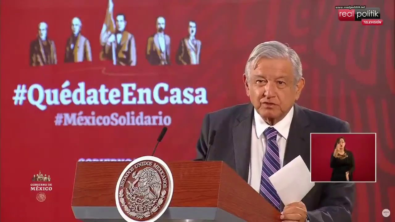 México: El presidente Andrés Manuel López Obrador reporta la situación del coronavirus en el país