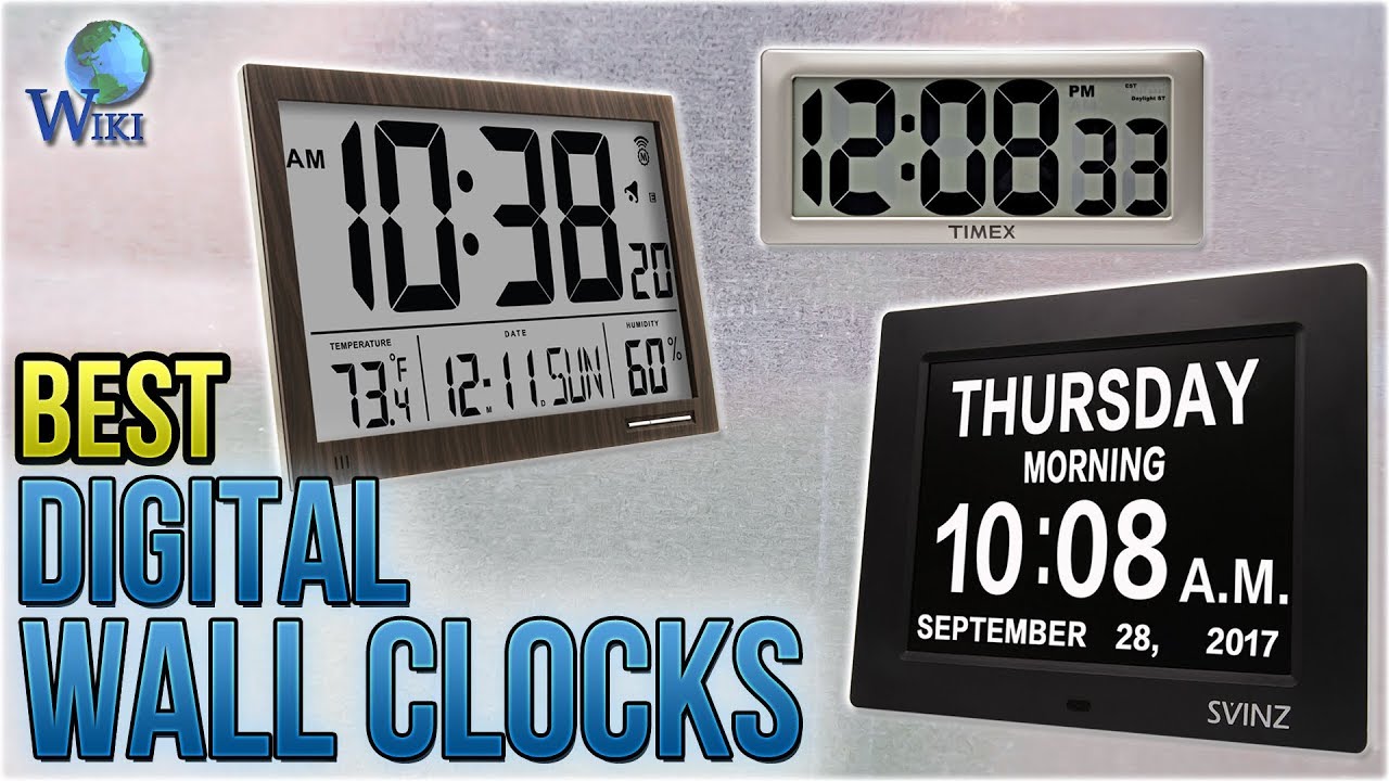 6 Best Digital Wall Clocks 2018