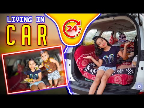 24 Hrs Living in Car CHALLANGE  | #LearnWithPari
