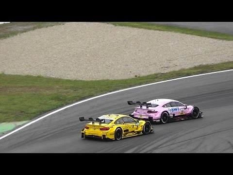 Lucas Auer vs. Timo Glock Fight - DTM Season Opening 2017 - Hockenheim race track