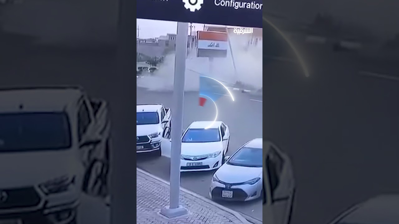 فيديو | لحظة اصطدام شاحنة بمركبات عدة في محافظة كركوك