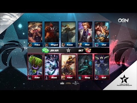 SKT vs JAG Game 2 Highlights - SK TELECOM T1 vs JIN AIR GREENWINGS - LCK Week 10 - SPRING 2016