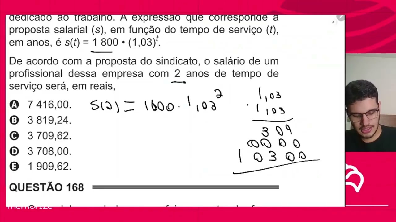 Resolução em Vídeo — Questão 167 ENEM 2015 PPL