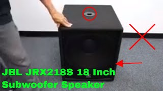 Video thumbnail for ✅  How To Use JBL JRX218S 18 Inch Subwoofer Speaker Review by The Stuff I Use Channel