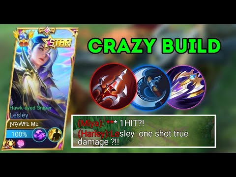 26 Kills No Death!! Lesley with 5x BOD 100% Deadly!! - Build Top 1 Global Lesley ~MLBB