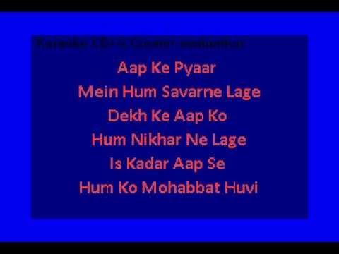 Aapke Pyaar Mein Hum (Raaz)  Karaoke with lyrics (No Vocal)