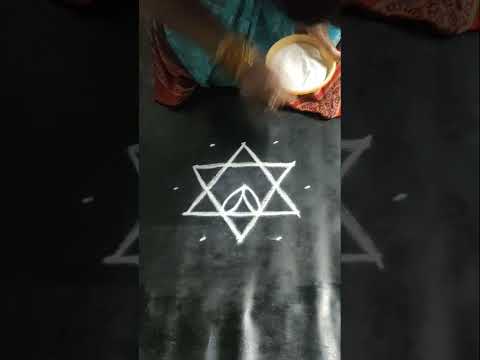 Padi Kolam / Rangoli Designs / Traditional Kolam / Annapurna Rangoli #rangoli #shorts