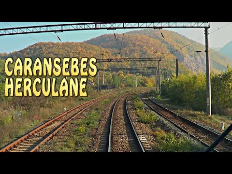 CARANSEBES-HERCULANE-TRAIN CAB RIDE- Mecanic de locomotiva-Führerstandsmitfahrt-Treni-Trenes-Rails