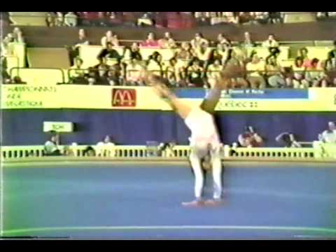 8th T HUN Zsuzsa Csisztu FX - 1985 World Gymnastics Championships 9.600