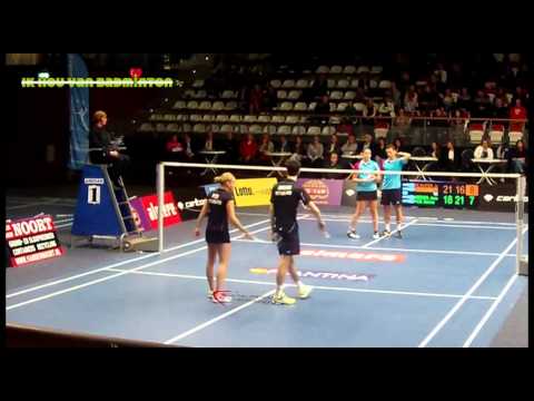 NK badminton 2015: Finals XD Selena Piek/Jacco Arends (2) vs Samantha Barning/Jorrit de Ruiter (1)