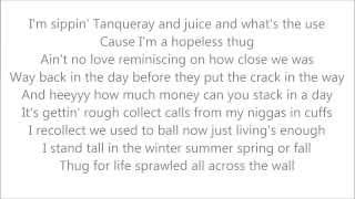 2Pac - Fuck All Y&#39;all (Lyrics on Screen)