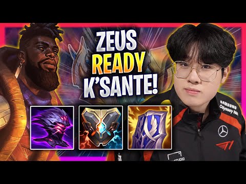 ZEUS IS READY TO PLAY K'SANTE! - T1 Zeus Plays K'sante TOP vs Twisted Fate! | Season 2024