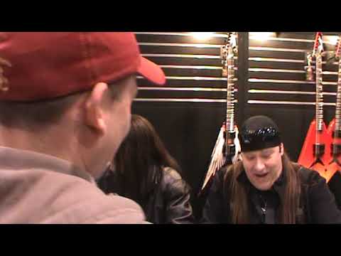 David Shankle DEAN GUITAR BOOTH NAMM 2010 Mike Batio,Vinnie Moore,Carmen Appice,Shawn Drover.Part 1.