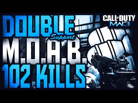 MW3: INSANE 102 KILLS "DOUBLE SUPPORT MOAB" w/ M4A1 :: "A LEGEND RETURNS!"