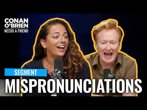 ソナ、コナンに簡単な単語の言い間違いをからかわれる | Conan O'Brien Needs A Friend (Sona Mocks Conan For Mispronouncing Common Words | Conan O'Brien Needs A Friend)